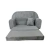 Mini-Kindersofa - Kindersofa aus Cord in Hellgrau Produktbild-Vorschau 4