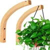 2 Stück Holz Blumenampel Wandhalterung Holz Wandhaken Produktbild-Vorschau 1