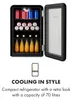 KlarsteinPopLife 70, lednice, 70 l, 0-10°C, retro design, Náhled obrázku produktu 3