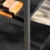 Cucina da esterno modulare in acciaio 2 ripiani, 80cm, Nero Anteprima dell’immagine prodotto 4