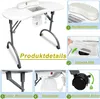 XINZI Skladací manikúrový stôl s odsávaním Prenosný stôl na Náhľad obrázku produktu 6