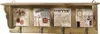 Holz Hängeregal 4 Haken Wandregal Küchenregal Wandboard Produktbild-Vorschau 1
