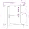 vidaXL Sideboard Schwarz 62x38x70 cm Holzwerkstoff Produktbild-Vorschau 8