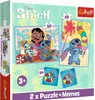Trefl Puzzle 2in1 + Memo Giorno delle Nozze Lilo & Stitch Anteprima dell’immagine prodotto 7