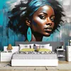 Fototapeta filzelinowa Kobieta Glamour Niebieski 400x280 cm Podgląd zdjęcia produktu 2