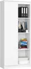 Schrank Büroregal Bücherregal Regal weiß 80cm breit 180cm Produktbild-Vorschau 1