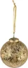 Guaina natalizia Clayre & Eef Ø 9 cm in vetro color oro Anteprima dell’immagine prodotto 2