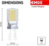 Emos ZQ9545, 4 W, 40 W, G9, 470 lm, 30000 h, Neutralweiß Produktbild-Vorschau 8