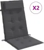 vidaXL Hochlehner-Auflagen 2 Stk. Anthrazit Oxford-Gewebe Produktbild-Vorschau 1