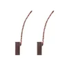 Two carbon brushes with copper wires attached, isolated on a white background. Produktbild-Vorschau