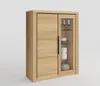 Vitrine Highboard Brest Kernbuche geölt Teilmassiv Höhe Produktbild-Vorschau 1