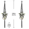 2er Set Makramee Blumenampel, Boho Deko Baumwollseil Produktbild-Vorschau 5