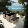 A rattan dining set on a balcony overlooking the sea. Náhled obrázku produktu
