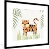 MuchoWow® Gerahmtes Poster Illustration eines Tigers im Produktbild-Vorschau 1