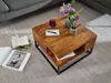 Couchtisch 60x60x34,5 cm Sheesham Massivholz / Metall Produktbild-Vorschau 5