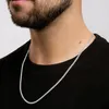 SILBERNE KETTE 55 cm HERREN VOLLGEFÄCHTET PANZERGEWEBE 2,2 Produktbild-Vorschau 4