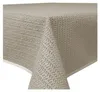 Garten Tischdecke Outdoor PVC rechteckig 130x220 cm Beige Produktbild-Vorschau 1