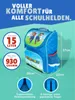 Školní brašna pro chlapce a dívky 1. třídy v modré barvě s Náhled obrázku produktu 2