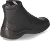 A black leather boot with a zipper on a white background. Náhľad obrázku produktu