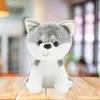 Lean Plüsch Maskottchen Huggable Wolf Weiß Grau 20Cm Produktbild-Vorschau 2