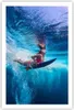 Poster - Poster ohne Rahmen - Surfen Frau Unterwasser - Produktbild-Vorschau 1