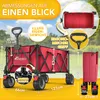 TRESKO® Bollerwagen faltbar 215L mit Bremse | Handwagen Produktbild-Vorschau 2