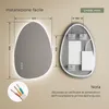 S'AFIELINA 85×50 cm Lustro asymetryczne LED - Lustro Podgląd zdjęcia produktu 24