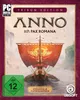 The cover art for the PC game Anno 117: Pax Romana, featuring a Roman galley with a large, ornate sail. Produktbild-Vorschau
