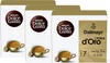 Three boxes of Nescafé Dolce Gusto coffee capsules, with one box showing Dallmayr Crema d'Oro branding. Produktbild-Vorschau