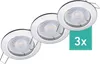 3er Set Oktaplex Einbaustrahler inkl. LED Modul 4.000K Produktbild-Vorschau 1