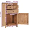 vidaXL Buffet 50x30x90 cm bois massif teck Voir les images du produit 7