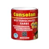 A can of Consolan Wetterschutz-Farbe (weather protection paint) in Anthracite color. Produktbild-Vorschau