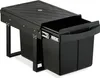 Relaxdays Einbaumülleimer, 2 Fächer, 2x 15 l, HxBxT: 34,6 x Produktbild-Vorschau 1