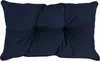 A dark blue tufted cushion is shown against a white background. Produktbild-Vorschau
