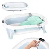 moovkee Babybadewanne Faltbar 80 cm Blau mit Thermometer Produktbild-Vorschau 1
