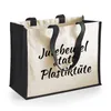 Huuraa Jutetasche statt Plastiktüte 21 Liter Black Jute und Produktbild-Vorschau 2