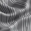 A close-up view of a gray fabric with a white wavy line pattern. Produktbild-Vorschau