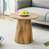 Runder Couchtisch 50 cm, Naturholzoptik, MDF, Produktbild-Vorschau 5