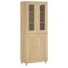 vidaXL Deska wysoka dąb sonoma 69,5x34x180 cm Materiał Podgląd zdjęcia produktu 2