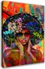 African Woman Pop Art Leinwandbild Wandbild Deko XL Kunst: Produktbild-Vorschau 1