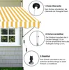 Jopassy Tenda da sole a morsetto Tenda da sole senza Anteprima dell’immagine prodotto 4