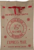 A Christmas gift bag with festive red lettering and designs. Náhled obrázku produktu