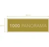 A rectangular golden panel with text and dimensions indicated. Produktbild-Vorschau