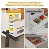 Nachttisch mit Steckdose & USB, 2 Led Licht mit 2 Produktbild-Vorschau 3