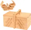Úložný box Drevený box na šitie Box na ihlu Box na nite Náhľad obrázku produktu 1