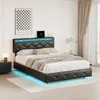 Łóżko tapicerowane ProximaX 140x200 cm z LED i USB | łóżko Podgląd zdjęcia produktu 5