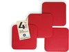 sunnypillow 4er Set Stuhlkissen aus Filz quadratisch 35x35 Produktbild-Vorschau 1