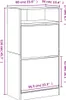 vidaXL Schuhschrank Sonoma-Eiche 60x34x116 cm Holzwerkstoff Produktbild-Vorschau 7
