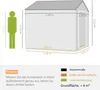 Outsunny Gerätehaus Stahl 4㎡ Gartenschrank mit Fenster Produktbild-Vorschau 3