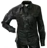Damen Lederhemd Motorradhemd Lederjacke, Größe:38/M Produktbild-Vorschau 1